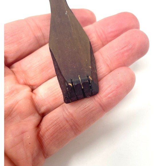 Asian Wood Carved Hand Painted Back Scratcher 14.5” - Picture 6 of 7